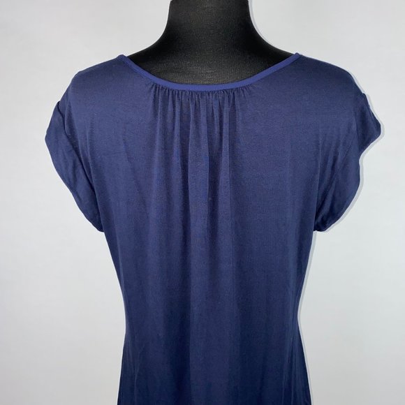 Charming Charlie M Multicolor Abstract Patterned Front Blouse Boho Casual - Picture 6 of 10